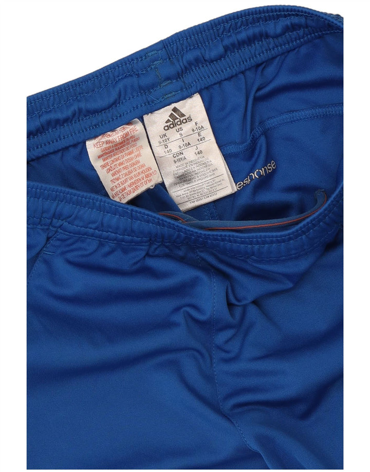 Adidas Boys Climalite σορτς 9-10 ετών μπλε πολυεστέρα