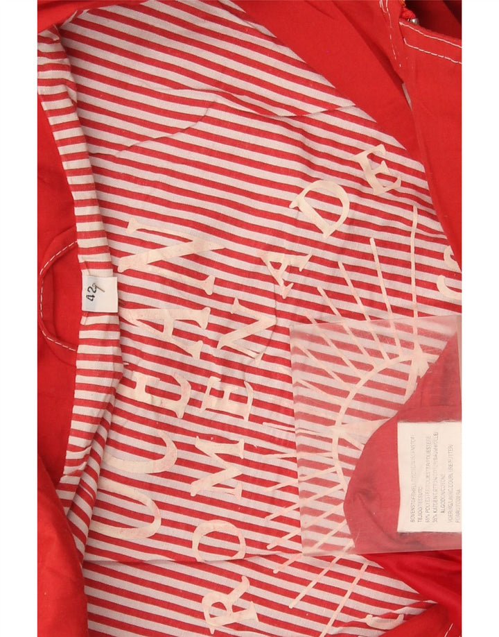 Vintage Γυναικείο Yachting Oversized Utility Jacket EU 42 μεγάλο κόκκινο ριγέ