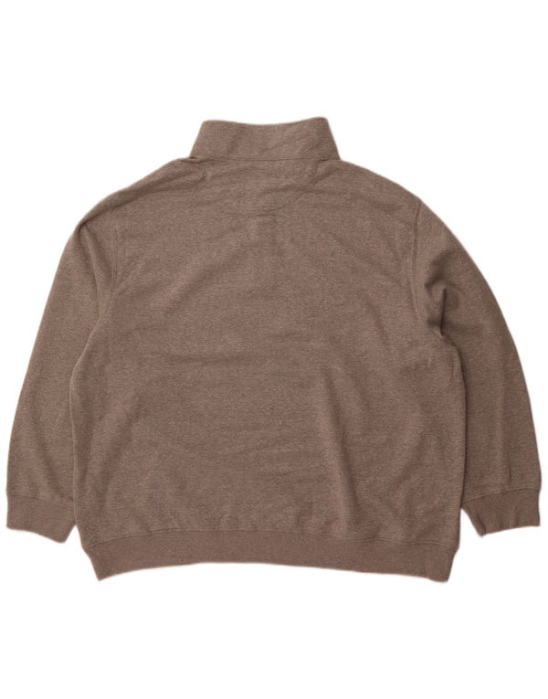 Ανδρικό φούτερ με φερμουάρ IZOD 2XL Γκρι βαμβακερό