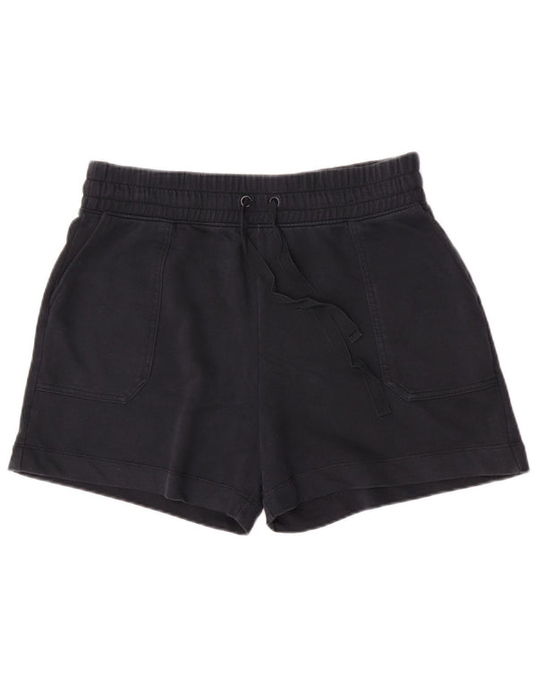 Marks & Spencer Womens Sport Shorts UK 16 Large Black Cotton