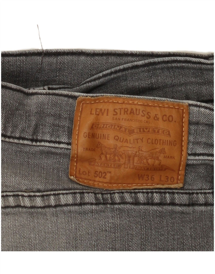 LEVI'S Ανδρικό τζιν 502 Tapered W36 L30 Γκρι βαμβακερό