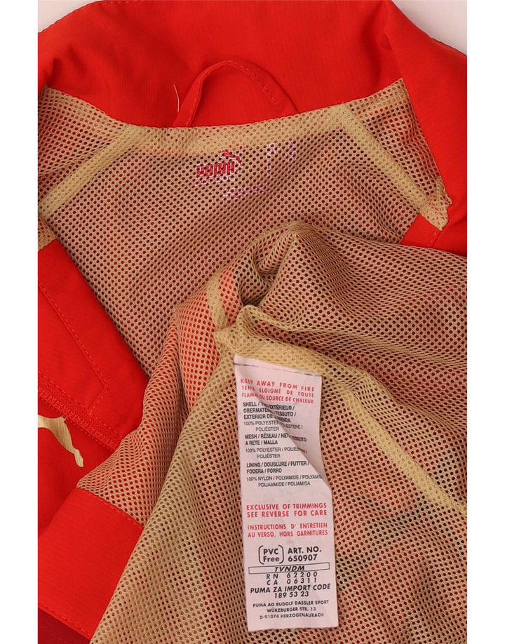 Puma Girls αθλητική φόρμα Top Jacket 11-12 Years Red Colourblock Polyester