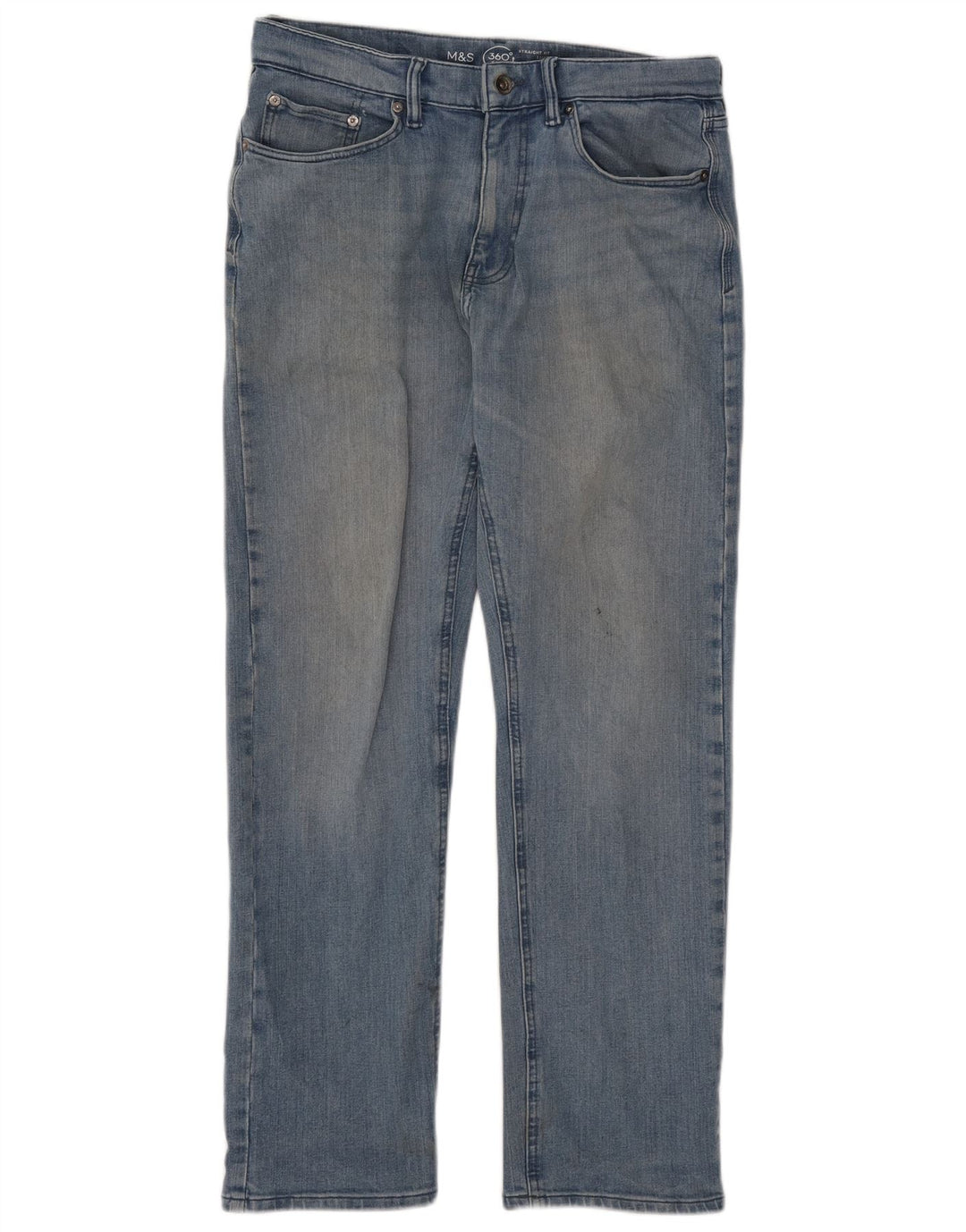 Ανδρικό τζιν ίσιο Marks & Spencer W32 L29 Μπλε βαμβακερό
