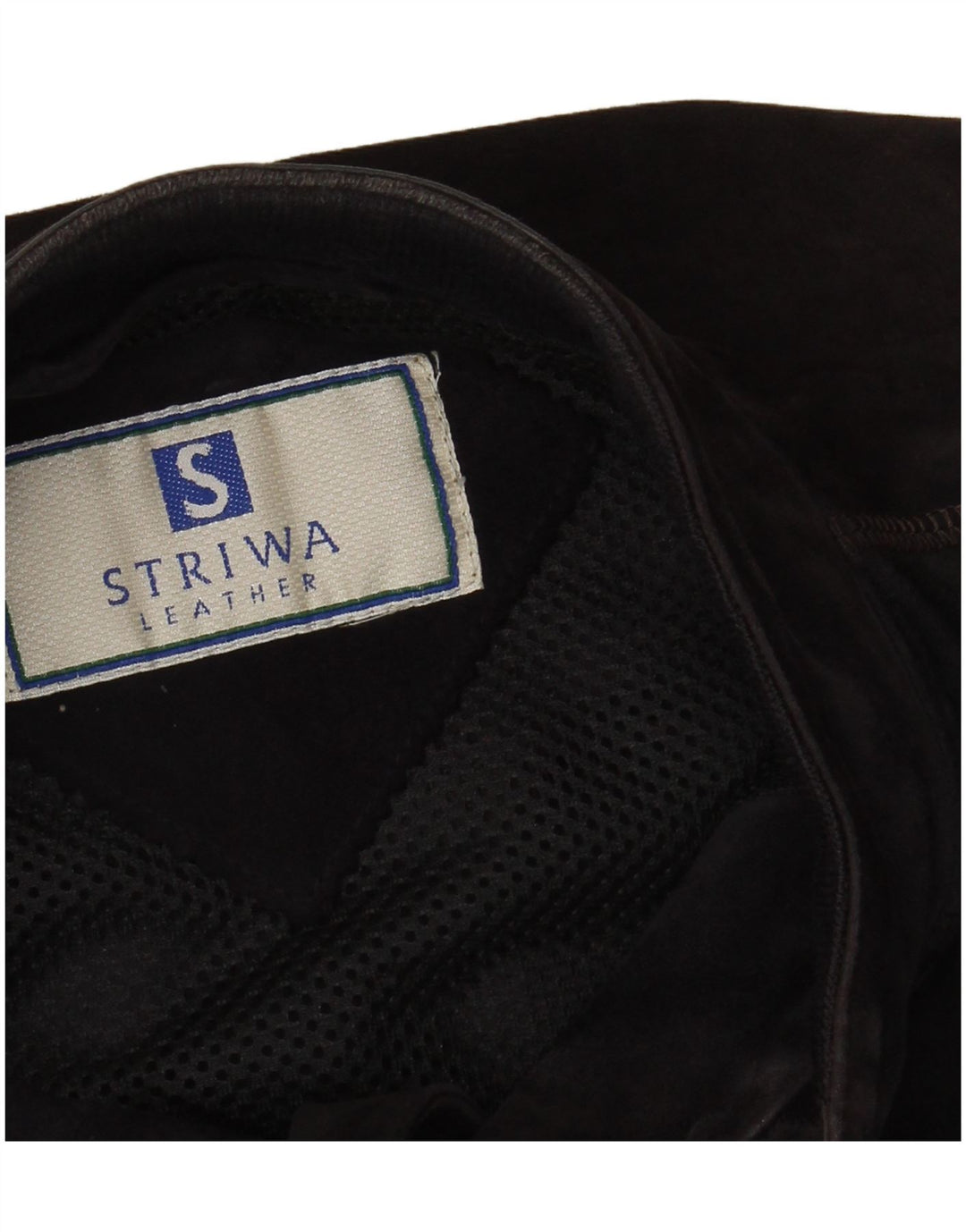 STRIWA Ανδρικό Suede Gilet UK 38 Medium Navy Blue Leather