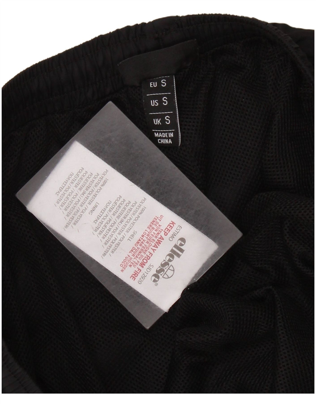 ELLESSE Ανδρικές φόρμες γραφικές Παντελόνι Joggers Μικρό Μαύρο Πολυεστέρα