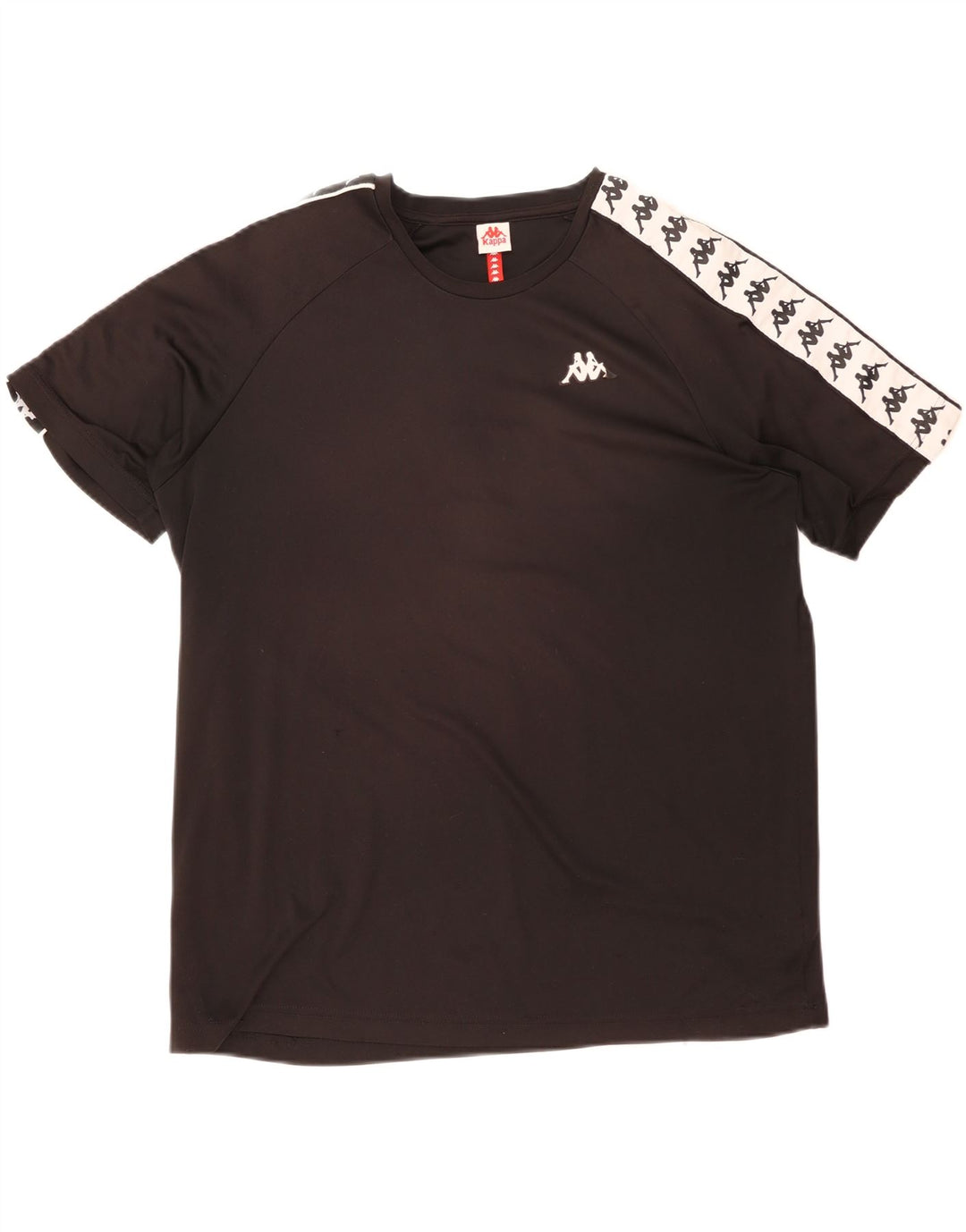 Ανδρικό γραφικό T-Shirt Kappa Top 2XL Μαύρο Colourblock Πολυεστέρας