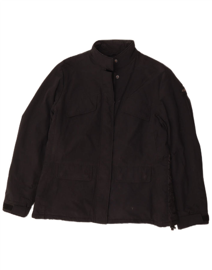 Aspesi Γυναικείο Μπουφάν Windbreaker UK 18 XL Μαύρο Πολυαμίδιο