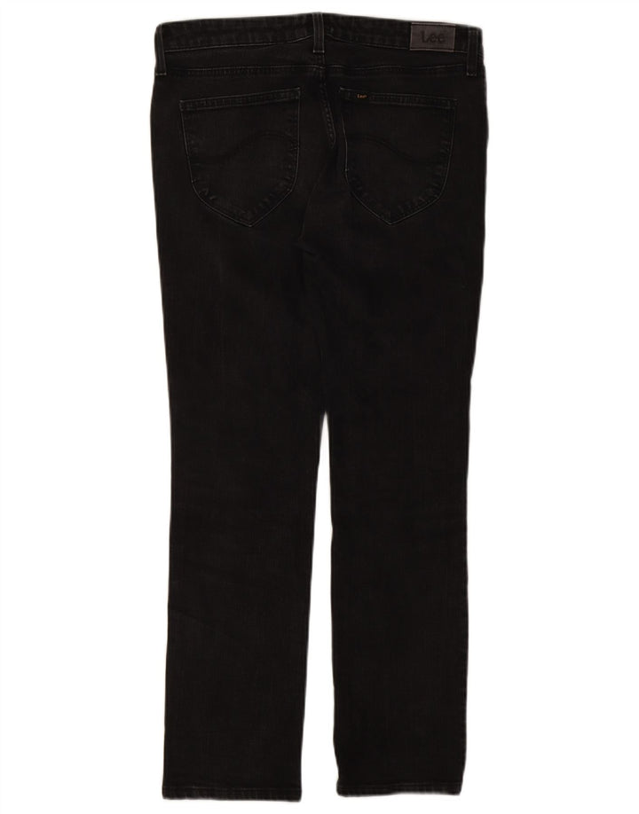 Lee Womens Marion Straight Jeans W30 L27 Μαύρο βαμβακερό
