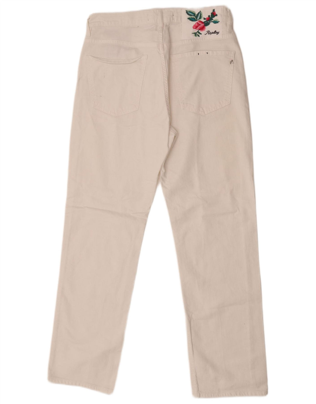 Replay Γυναικείο ίσιο τζιν W28 L29 Λευκό βαμβακερό