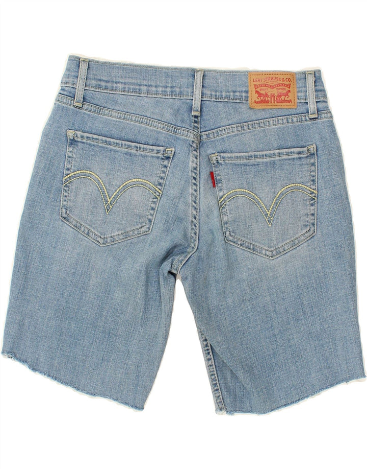 LEVI'S Womens 524 Denim Shorts W27 Small Blue Cotton Vintage Levi's and Second-Hand Levi's from Messina Hembry 