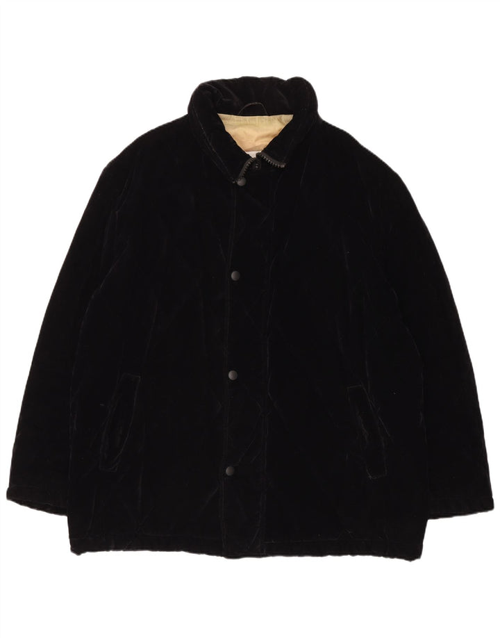 Ανδρικό καπιτονέ τζάκετ αντιανεμικό Trussardi IT 54 2XL μαύρο βαμβακερό