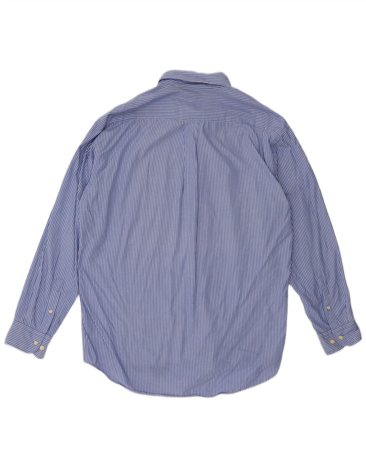 Ανδρικό πουκάμισο Dack's Large Blue Pinstripe Βαμβακερό