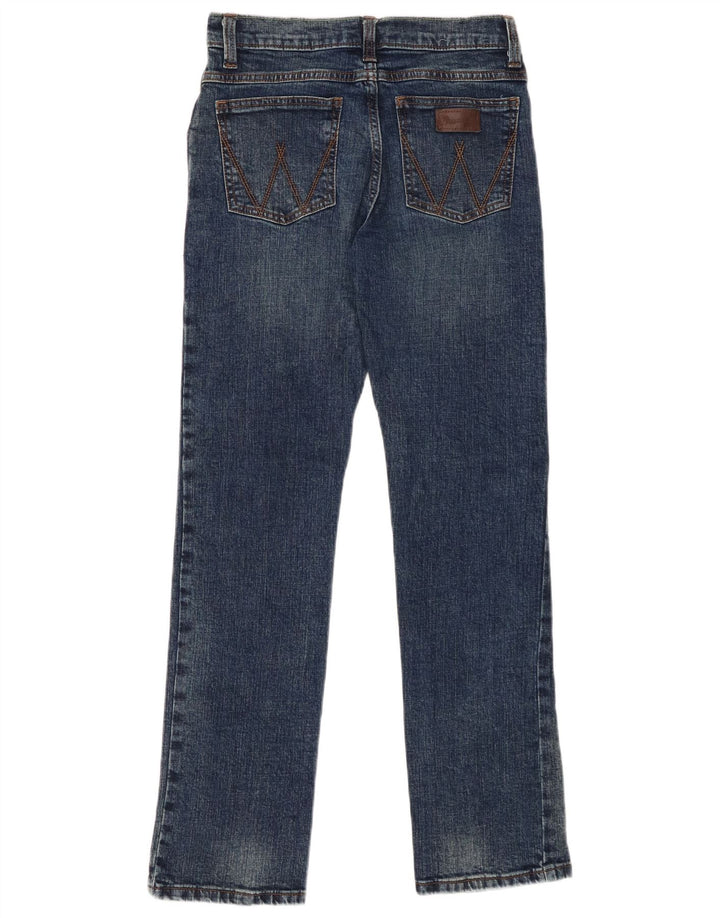 WRANGLER Boys Retro Slim Straight Jeans 13-14 ετών W26 L29 Μπλε βαμβακερό