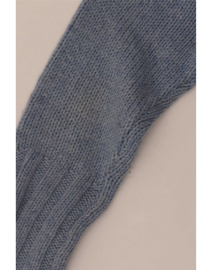 Reiss γυναικείο πουλόβερ με ρολό λαιμόκοψη UK 10 Small Blue Wool