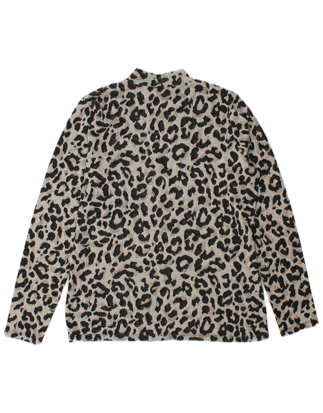 Γυναικείο τοπ Oasis μακρυμάνικο UK 14 Medium Grey Animal Print Polyester