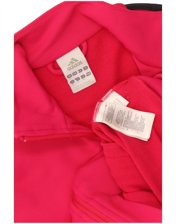 Γυναικεία αθλητική φόρμα Adidas Top Jacket UK 16 Large Pink Polyester