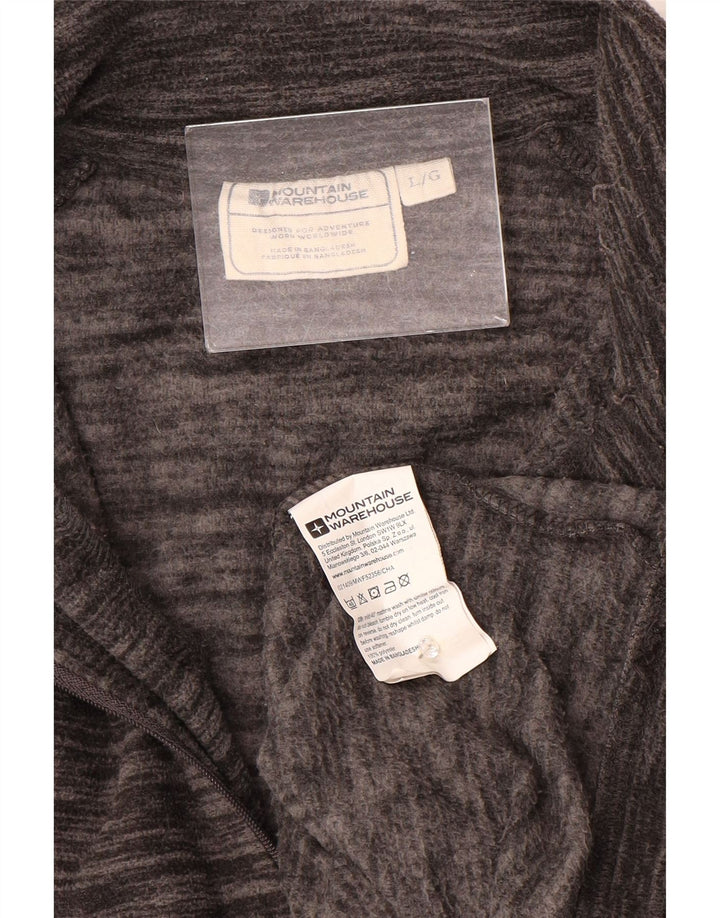 Ανδρική αποθήκη Mountain Warehouse με φερμουάρ Fleece Jumper Μεγάλο γκρι πολυεστέρας