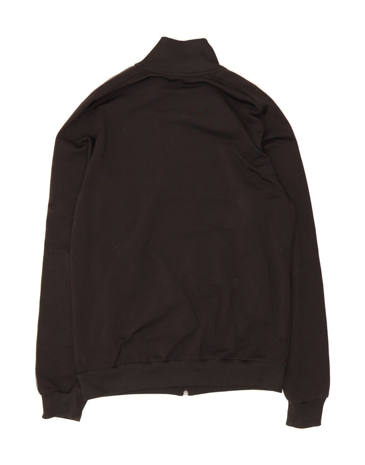 ERREA Mens Graphic Tracksuit Top Jacket Medium Black Polyester Vintage Errea and Second-Hand Errea from Messina Hembry 