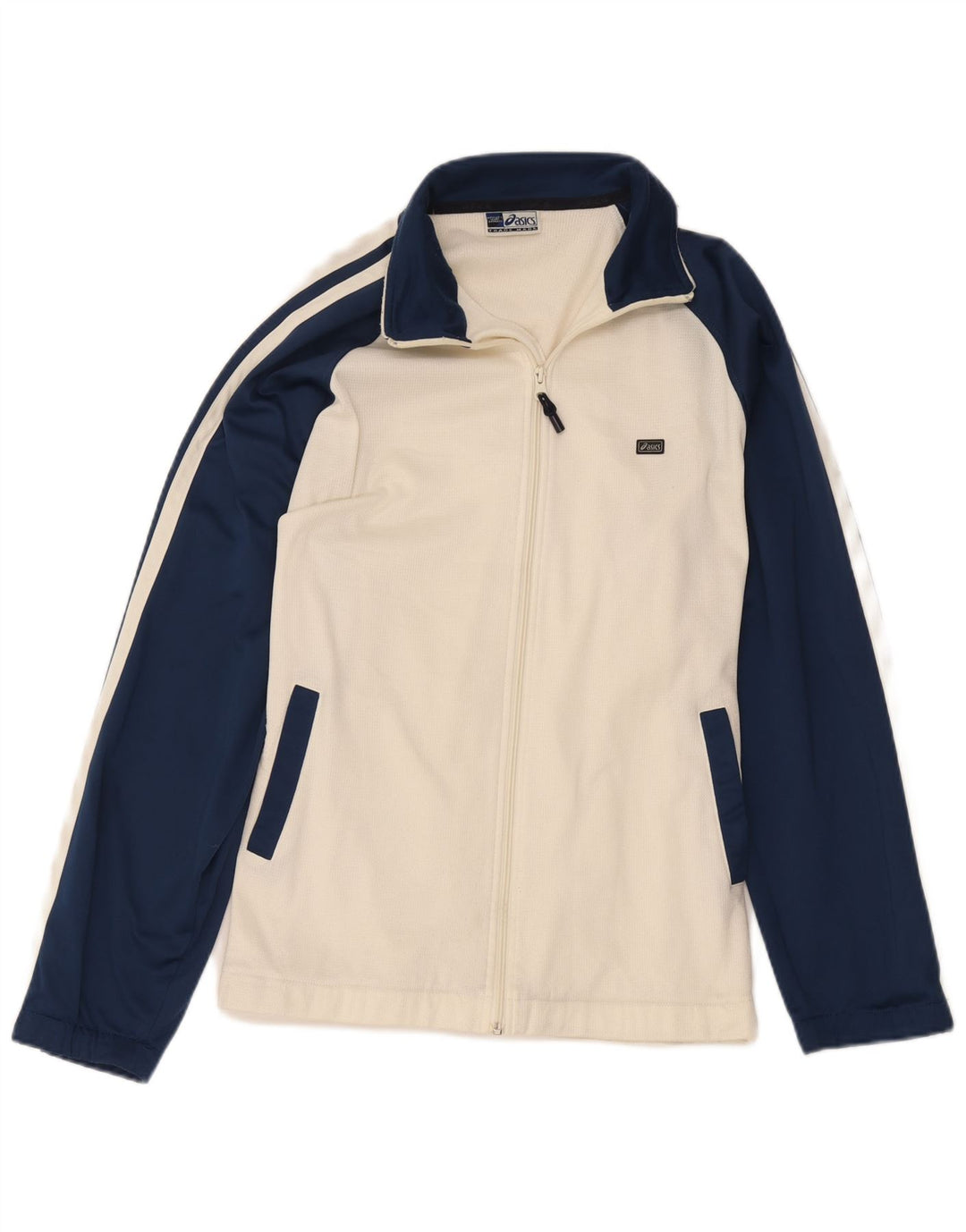Γυναικεία αθλητική φόρμα Asics Top Jacket UK 18 XL White Colourblock