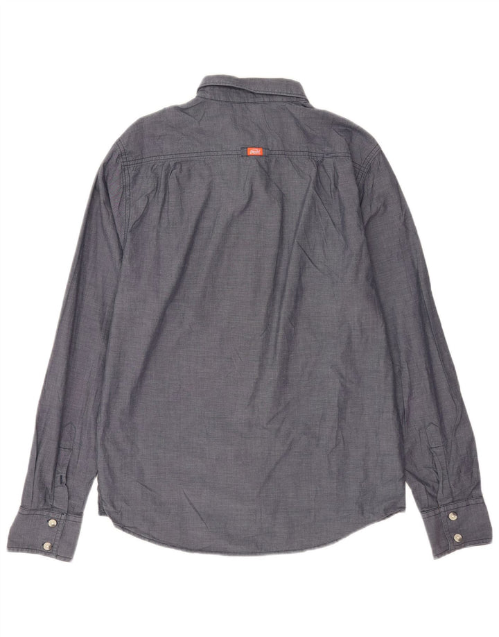 Ανδρικό πουκάμισο Superdry μεγάλο γκρι βαμβακερό