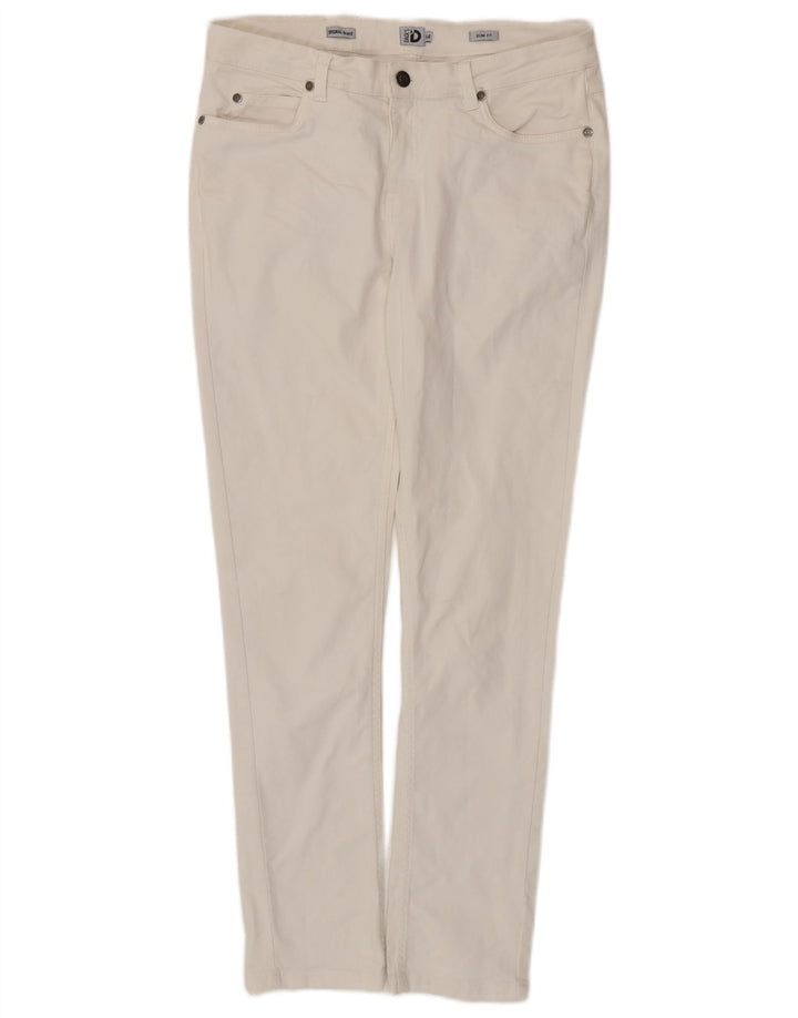 DACK'S Γυναικείο Slim Jeans IT 44 Medium W32 L28 Λευκό βαμβακερό