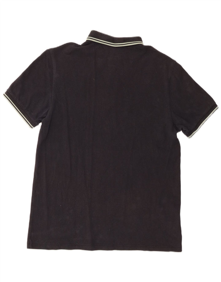 Fred Perry Ανδρικό Πόλο Μπλουζάκι μεγάλο μαύρο βαμβακερό