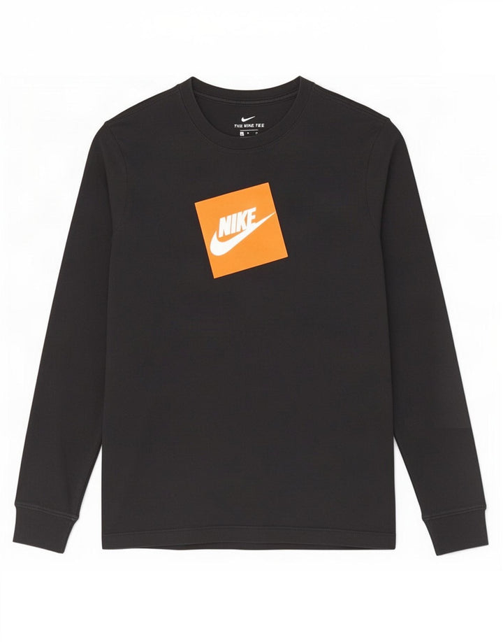 Ανδρικό γραφικό τοπ Nike, μακρυμάνικο, μικρό, βαμβακερό