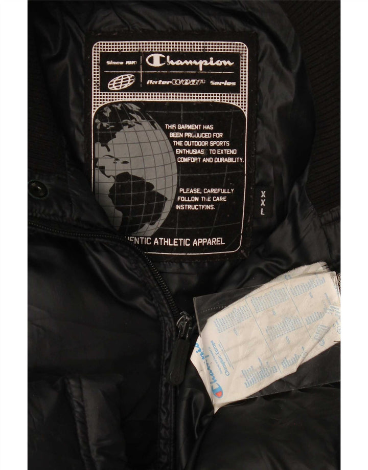 Champion Ανδρικό μπουφάν με επένδυση UK 44 2XL μαύρο πολυεστέρα