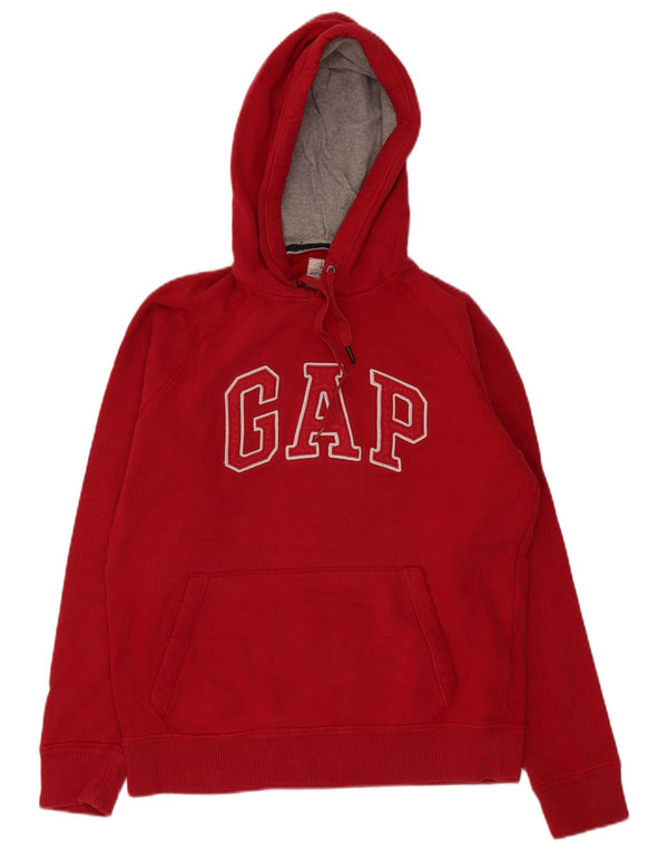 Gap Mens Graphic Hoodie Jumper Medium Red Cotton