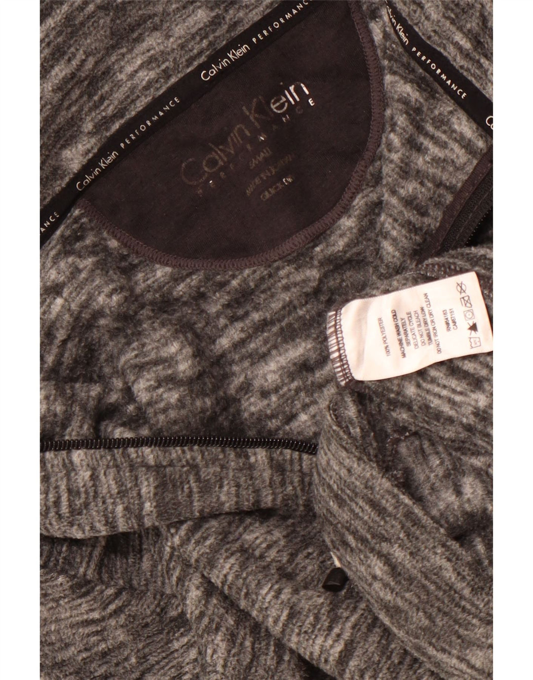 Γυναικείο φλις μπουφάν Calvin Klein Performance UK 10 Small Grey Flecked