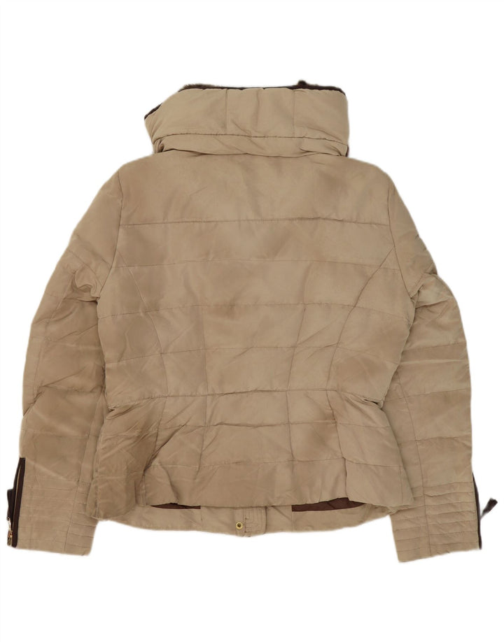 Zara Γυναικείο μπουφάν UK 18 XL Beige Polyester