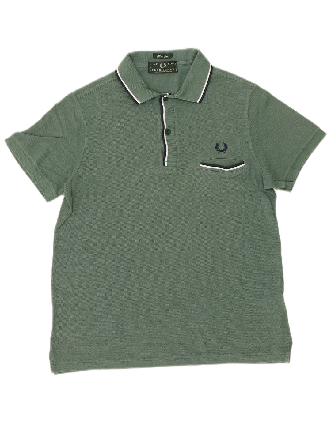 Fred Perry Ανδρικό πουκάμισο Polo Slim Fit, μεσαίο βαμβακερό