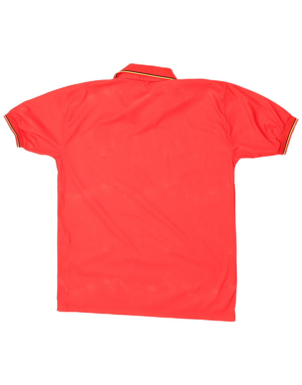 Diadora Mens Belgium 1992-1994 Home κοντομάνικο πουκάμισο XL Red Sports