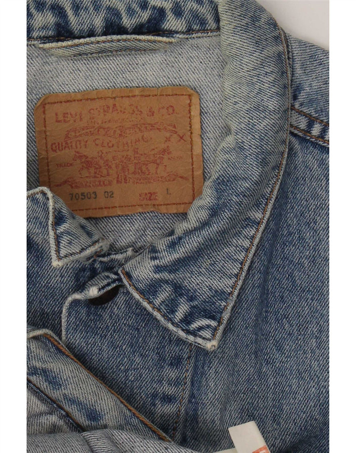Ανδρικό τζιν μπουφάν Levi's UK 40 μεγάλο μπλε βαμβακερό