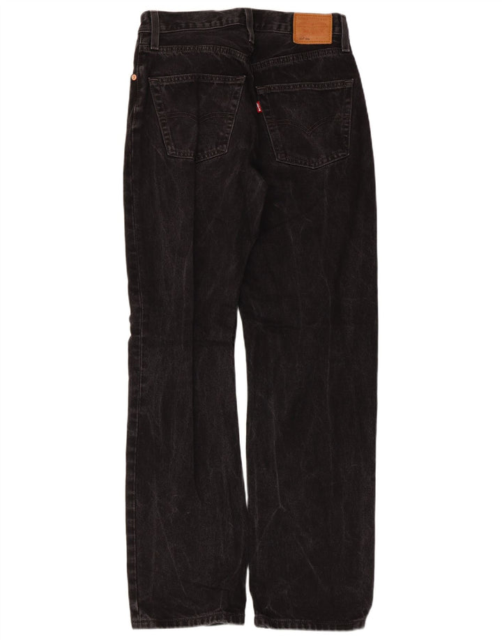 Levi's Womens 501 Straight Jeans W26 L32 Μαύρο βαμβακερό