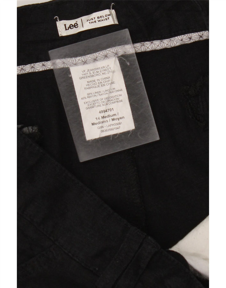 Γυναικείο σορτς βερμούδα LEE US 14 Large W36 Μαύρο λινό