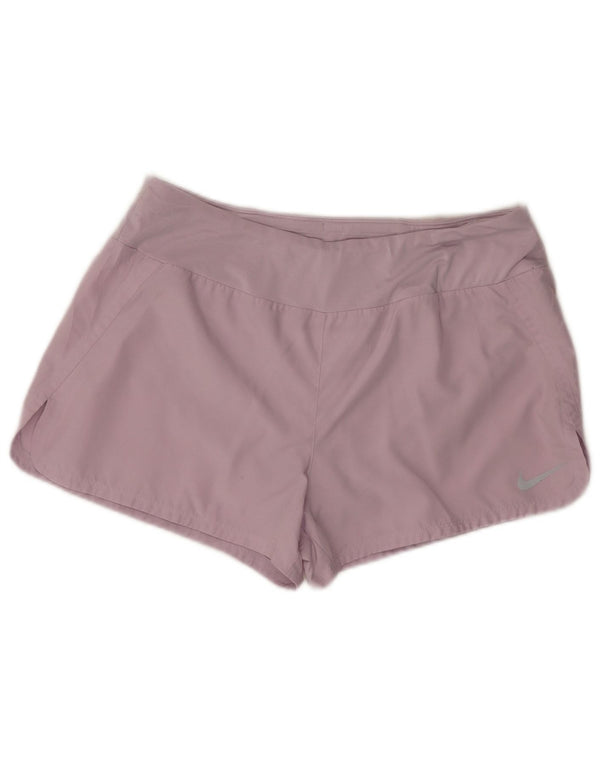 Γυναικείο αθλητικό σορτς Nike Dri Fit UK 14 Large Purple Polyester