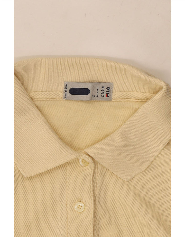 Γυναικείο πουκάμισο Crop Polo FILA IT 50 XL Κίτρινο