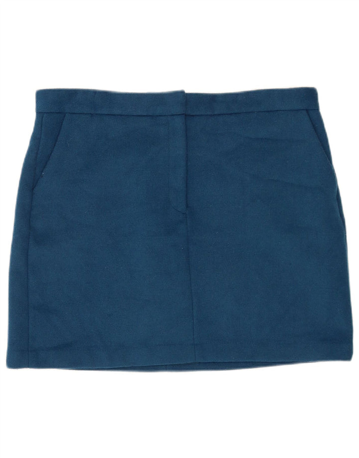 Marks & Spencer Γυναικεία Μίνι Φούστα UK 18 XL W36 Blue Polyester