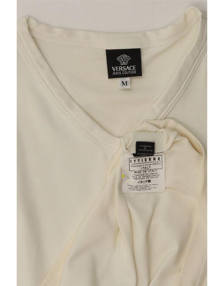 Ανδρικό T-Shirt Versace Ittierre Top Medium White Polyamide