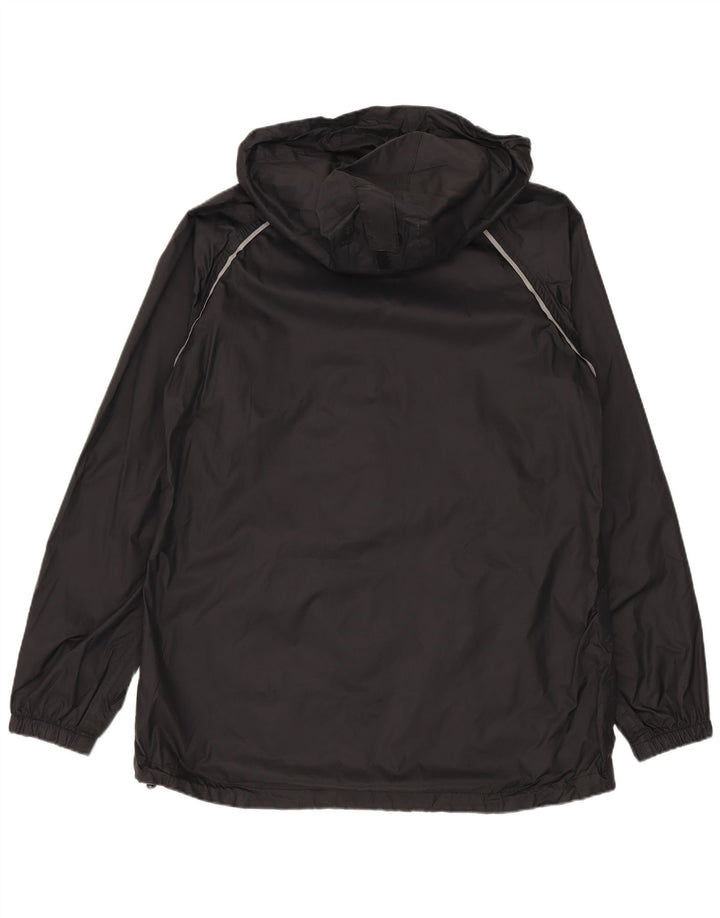 Mountain Warehouse Γυναικείο μπουφάν βροχής με κουκούλα UK 12 Medium Black Nylon