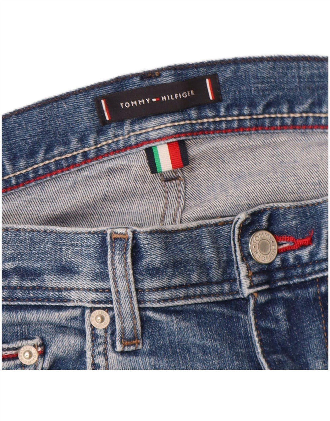 Tommy Hilfiger Mens Bleecker Slim Jeans W32 L27 Blue Cotton