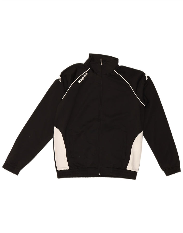 Kappa Boys Graphic αθλητική φόρμα Top Jacket 11-12 Years Black Colourblock