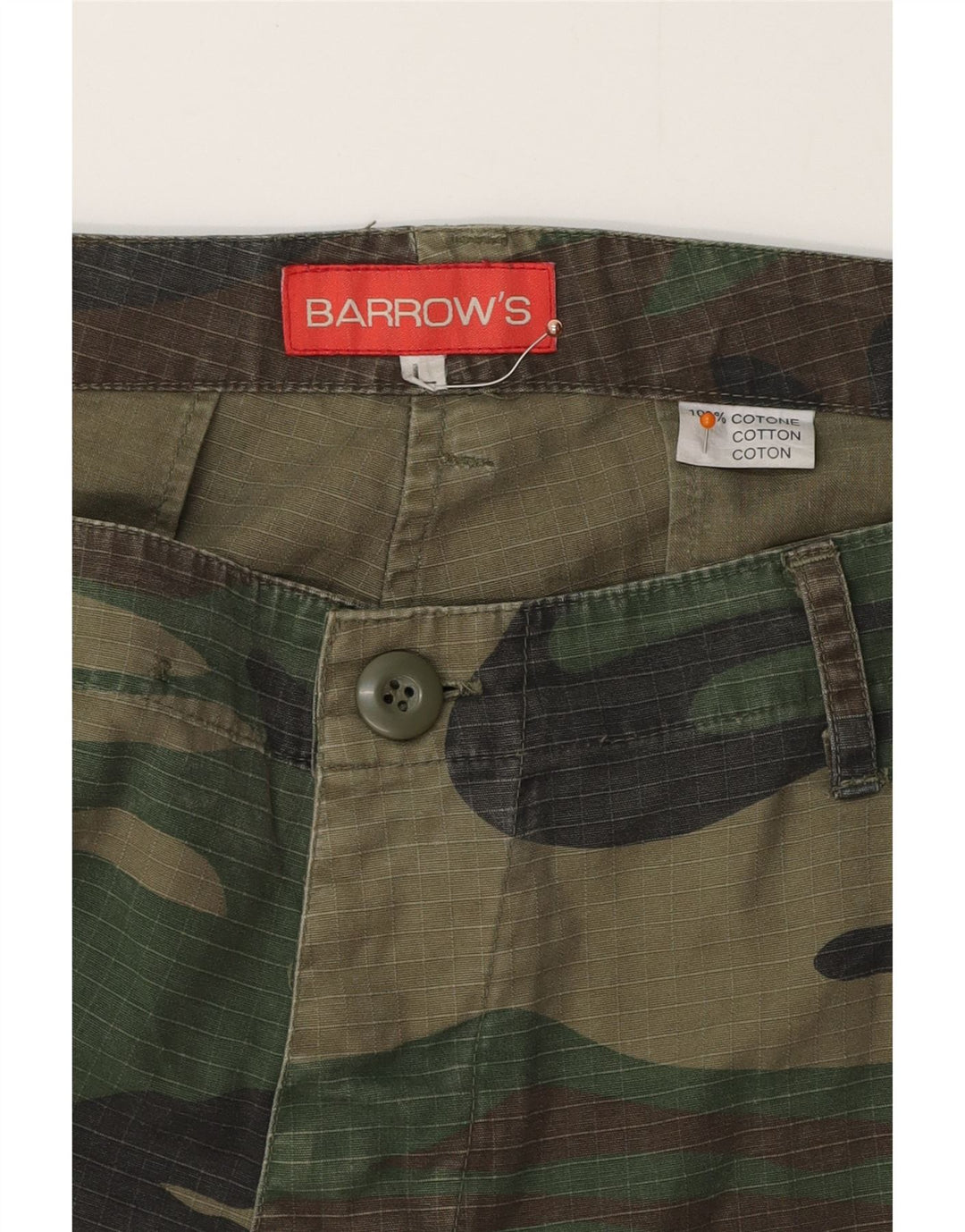 BARROW'S Ανδρικό ίσιο παντελόνι Cargo Large W36 L34 Khaki Camouflage