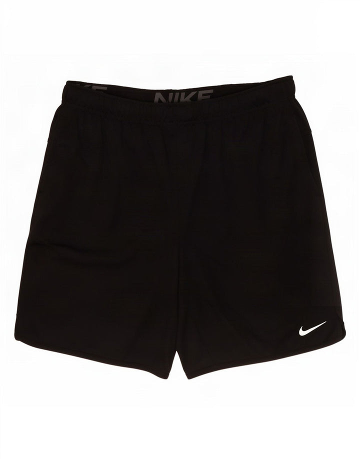 Ανδρικό αθλητικό σορτς Nike Dri Fit, μεγάλο μαύρο πολυεστέρα