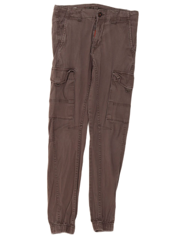 Jack & Jones Boys Joggers Cargo Παντελόνι 15-16 ετών W28 L28 Γκρι βαμβακερό