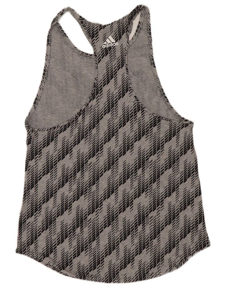Γυναικείο γραφικό γιλέκο Adidas Top UK 8 Small Grey Geometric