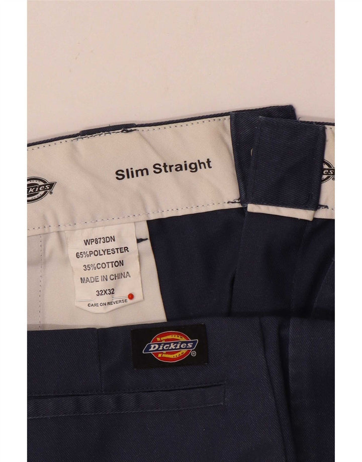 Dickies Ανδρικό ίσιο παντελόνι Chino W32 L32 Navy Blue Polyester