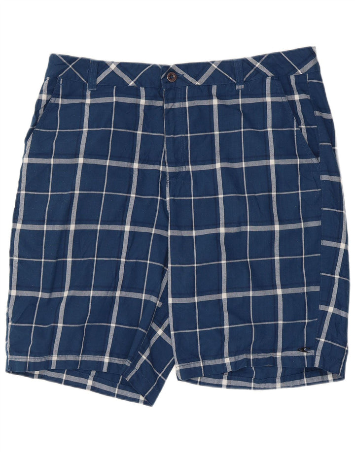 Ανδρικό σορτς Chino O'Neill W38 XL Blue Check Polyester