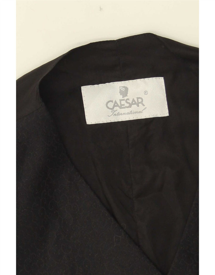 Caesar Γυναικείο Γιλέκο UK 8 Small Black Paisley